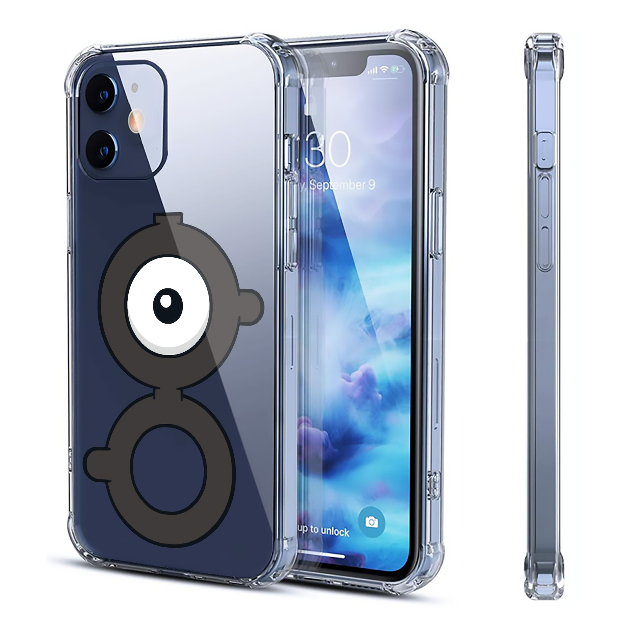 （画像用） ポケットモンスター Pokémon 【iPhone 12シリーズ対応】透明スマホケース（クリアソフトケース）